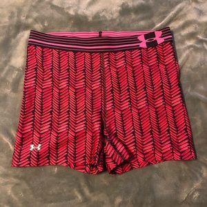 Under Armor Pink and Black Spandex